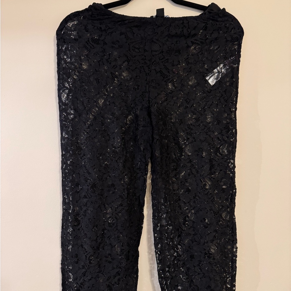 PrettyLittleThing Black Lace Jumpsuit